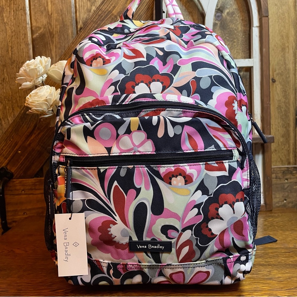 Vera Bradley Mod Paisley Lighten Up Essential Backpack NWT New